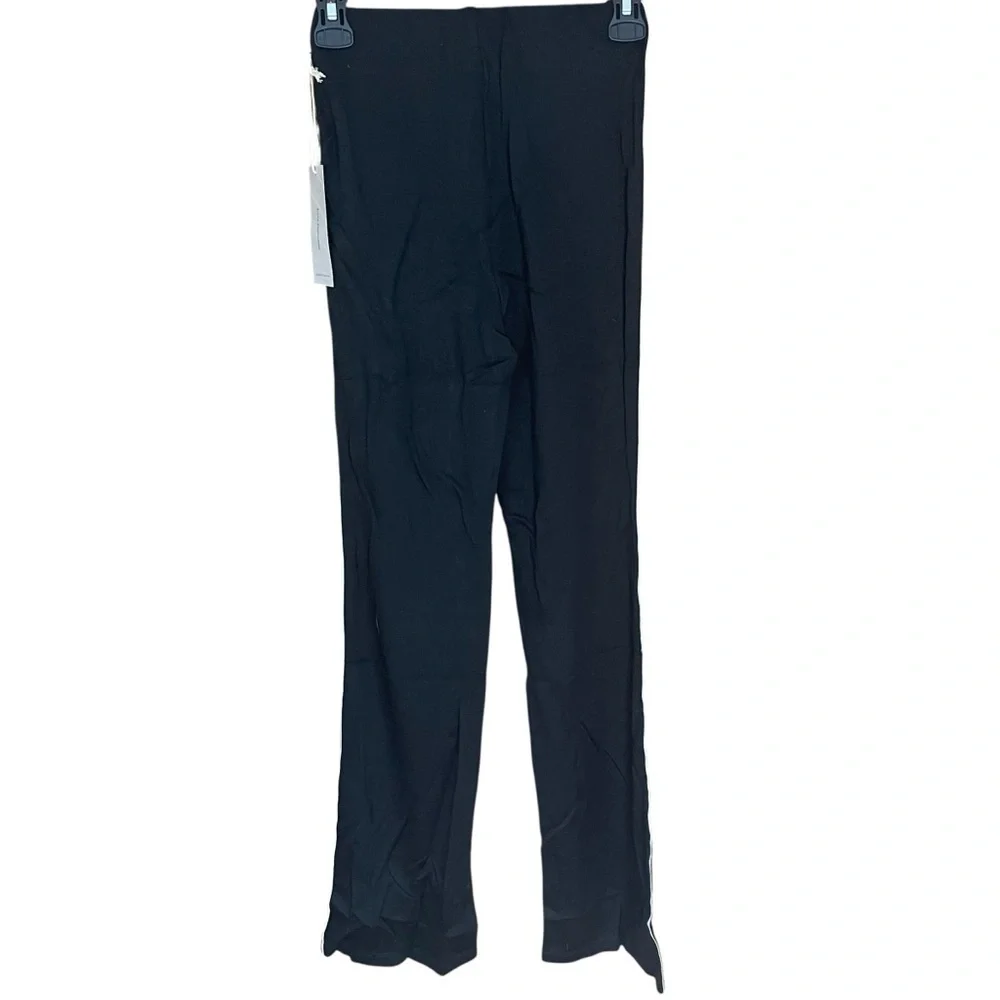 Love Encounter Stripe Athletic Active Pants Black